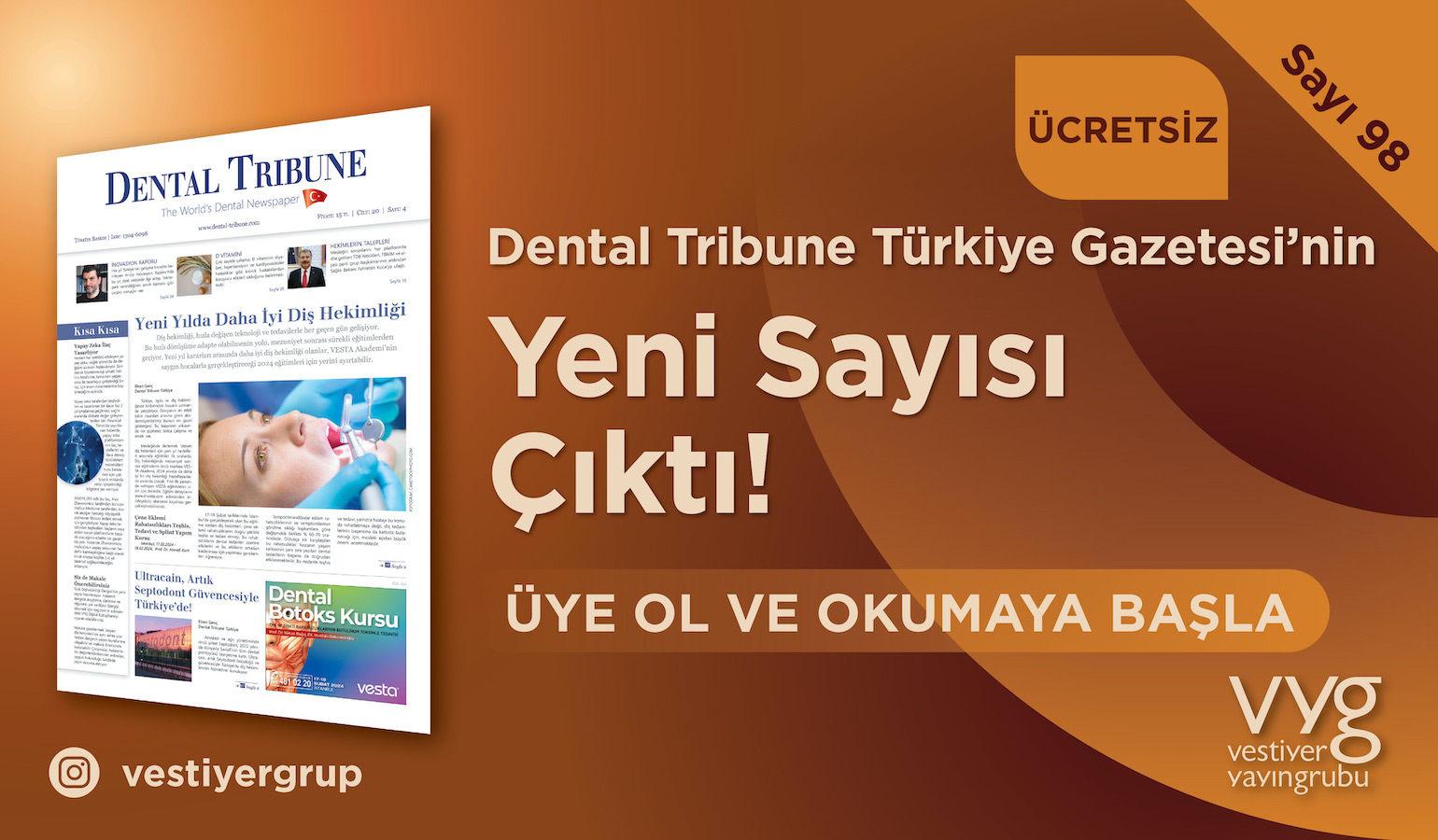 Diş Hekimlerinin Gazetesinde Yeni Sayı